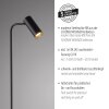 SCHÖNER WOHNEN-Kollektion RIK dreh- und schwenkbare Stehlampe Wohnzimmer mit GU10