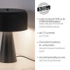 SCHÖNER WOHNEN-Kollektion PENTO Tischleuchte Tischlampe Metall E27 Schalter am Kabel