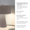 SCHÖNER WOHNEN-Kollektion PENTO sandfarbene Tischleuchte mit Schalter am Kabel E27