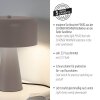 SCHÖNER WOHNEN-Kollektion PENTO sandfarbene Tischleuchte mit Schalter am Kabel E27
