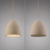 SCHÖNER WOHNEN-Kollektion TRAVENTA Pendelleuchte beige E27 Beton Travertin 21 cm