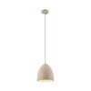 SCHÖNER WOHNEN-Kollektion TRAVENTA Pendelleuchte beige E27 Beton Travertin 21 cm