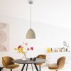 SCHÖNER WOHNEN-Kollektion TRAVENTA Pendelleuchte beige E27 Beton Travertin 21 cm
