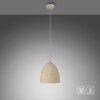 SCHÖNER WOHNEN-Kollektion TRAVENTA Pendelleuchte beige E27 Beton Travertin 21 cm
