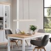 Schöner Wohnen-Kollektion Adriana Round sandfarbene LED Esstisch-Pendelleuchte Länge 160 cm
