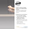 Schöner Wohnen-Kollektion Adriana Round sandfarbene LED Esstisch-Pendelleuchte Länge 160 cm