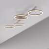 SCHÖNER WOHNEN-Kollektion MINI RITUS sandfarbene LED Deckenleuchte für Wohnzimmer