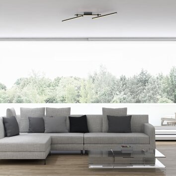 SCHÖNER WOHNEN-Kollektion STRAIGHT längliche verstellbare LED Deckenleuchte 3000 K 3250 lm 27 W