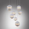 Schöner Wohnen-Kollektion LINI 7-flammige LED Pendelleuchte weiß transparent