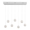 Schöner Wohnen-Kollektion LINI 7-flammige LED Pendelleuchte weiß transparent