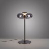SCHÖNER WOHNEN-Kollektion POSH LED Tischleuchte in Grau mit rauchfarbenem Glasschirm