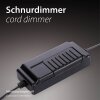 SCHÖNER WOHNEN-Kollektion POSH LED Tischleuchte in Grau mit rauchfarbenem Glasschirm