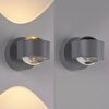 SCHÖNER WOHNEN-Kollektion CHIA LED-Wandlampe mit transparentem Glasschirm Up-/Downlight