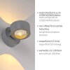 SCHÖNER WOHNEN-Kollektion CHIA LED-Wandlampe mit transparentem Glasschirm Up-/Downlight