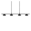 Nordlux CLYDE Pendelleuchte LED Schwarz, 4-flammig