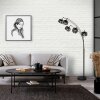 Steinhauer moderne Stehlampe Bambus mit geschwungener Bogenkonstruktion, verstellbar
