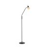 Leuchten Direkt Stehlampe LOKI, flexibler Bogenarm, verstellbar, 3000 Kelvin warmweiß
