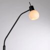 Leuchten Direkt Stehlampe LOKI, flexibler Bogenarm, verstellbar, 3000 Kelvin warmweiß