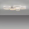 Leuchten Direkt LED Deckenleuchte PEBBLES, Memory, weiße Schleifen, 3000 Kelvin warmweiß