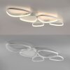 Leuchten Direkt LED Deckenleuchte PEBBLES, Memory, weiße Schleifen, 3000 Kelvin warmweiß