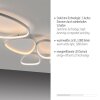 Leuchten Direkt LED Deckenleuchte PEBBLES, Memory, weiße Schleifen, 3000 Kelvin warmweiß