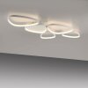 Leuchten Direkt LED Deckenleuchte PEBBLES, Memory, weiße Schleifen, 3000 Kelvin warmweiß