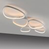 Leuchten Direkt LED Deckenleuchte PEBBLES, Memory, weiße Schleifen, 3000 Kelvin warmweiß