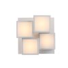 Leuchten Direkt LED stufige Würfel-Deckenleuchte TETRIS, weiß, 3000 Kelvin warmweiß