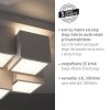Leuchten Direkt LED stufige Würfel-Deckenleuchte TETRIS, weiß, 3000 Kelvin warmweiß
