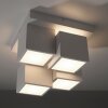 Leuchten Direkt LED stufige Würfel-Deckenleuchte TETRIS, weiß, 3000 Kelvin warmweiß