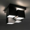 Leuchten Direkt LED Deckenleuchte TETRIS mit versetzten Quadern, 3000 Kelvin warmweiß