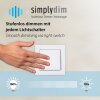 Leuchten Direkt LED Ring-Deckenleuchte KORSA mit Querbalken, 3000 Kelvin warmweiß
