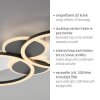 Leuchten Direkt LED Deckenleuchte TROOPER, verschränkte weiße Ringe, 3000 Kelvin warmweiß