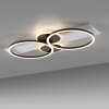 Leuchten Direkt LED Deckenleuchte TROOPER, verschränkte weiße Ringe, 3000 Kelvin warmweiß