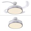 Leuchten Direkt LED Deckenventilator KOPTA, Lichtfarbe einstellbar 3000-6000 Kelvin