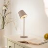 Leuchten Direkt LED Tischleuchte BOTERIA, sandfarben, Schwenkschirm, 3000 Kelvin warmweiß