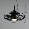 Reality LED Käfig-Deckenventilator Oslo, IP44, Lichtfarbe einstellbar 2700-6500 Kelvin