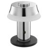 Brilliant LED Tischleuchte Kinich, konischer weißer Schirm, 2700 Kelvin warmweiß
