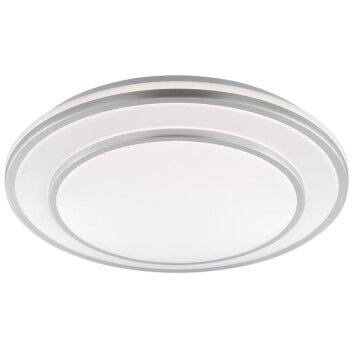 Brilliant flache runde LED Deckenleuchte Luciano, 4000 Kelvin neutralweiß, Schirm weiß