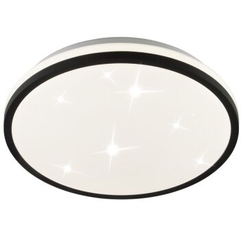 Brilliant LED Deckenleuchte Taya, flach-rund, weiß, Lichtfarbe einstellbar 2700-6500 Kelvin