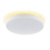 Brilliant weiße LED Deckenleuchte Solistra mit Memoryfunktion, 3000 Kelvin warmweiß