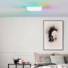 Brilliant weiße LED Deckenleuchte Tanida, Lichtfarbe einstellbar 3000-6500 Kelvin