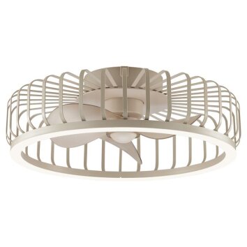 Brilliant LED-Deckenleuchte Capo in Beige, Lichtfarbe einstellbar 2700-6500 Kelvin