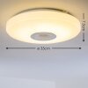Deckenleuchte Hemlo LED Weiß, 1-flammig, Fernbedienung, Farbwechsler