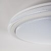 Deckenleuchte Bermeo LED Weiß, 2-flammig, Fernbedienung, Farbwechsler