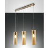 Fabas Luce Sintesi Pendelleuchten Nickel glänzend, 3-flammig