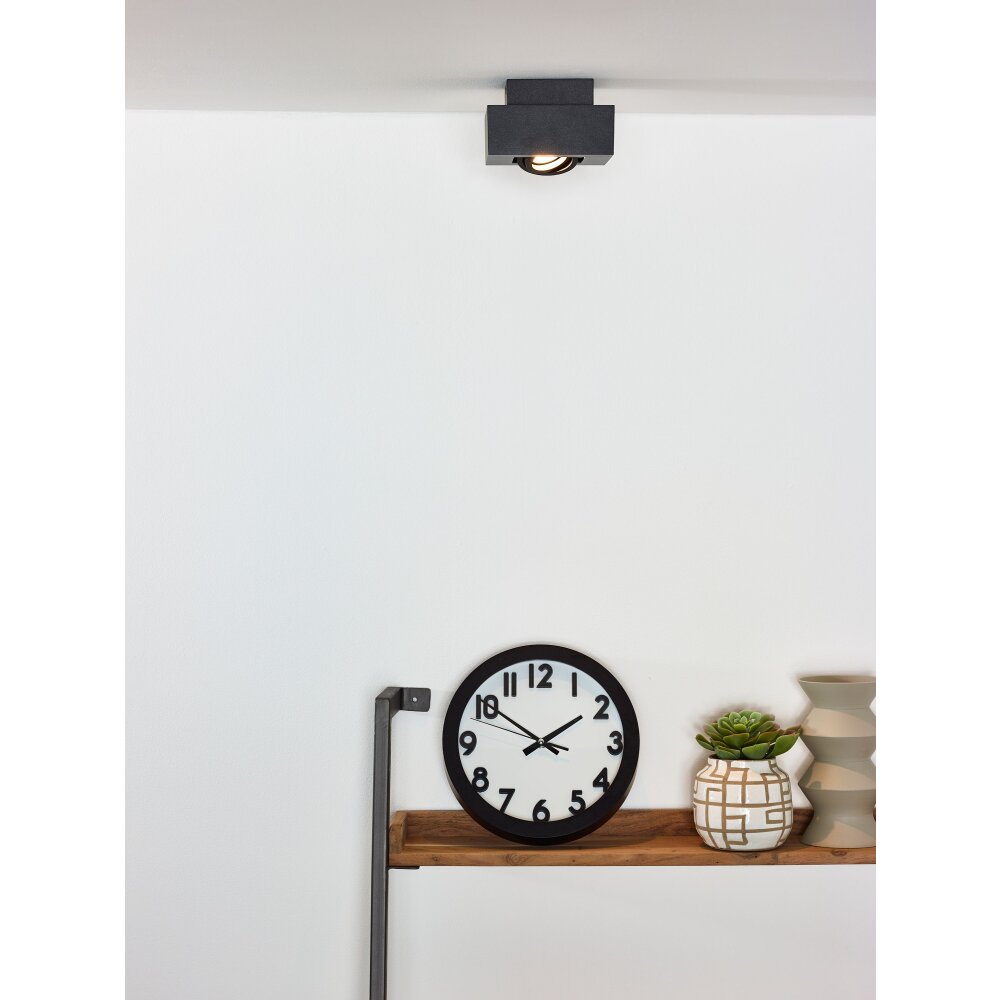 Lucide XIRAX Deckenspot LED Schwarz, 1-flammig main product photo
