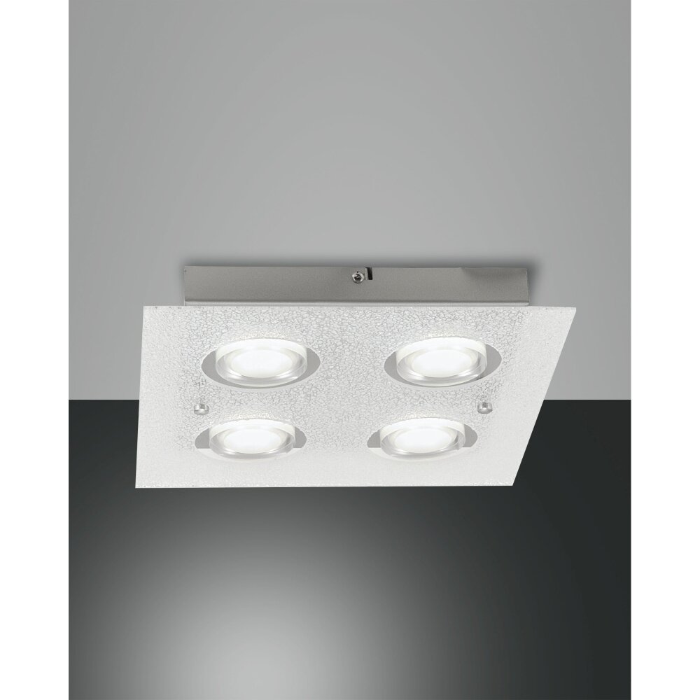 Fabas Luce Bali Deckenleuchte LED Silber, 4-flammig main product photo