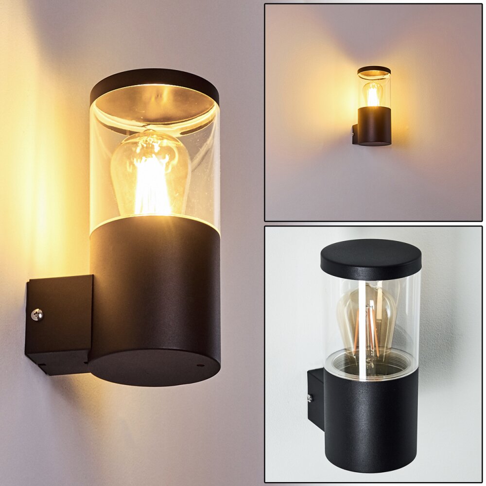 Bodio Außenwandleuchte Schwarz, 1-flammig main product photo