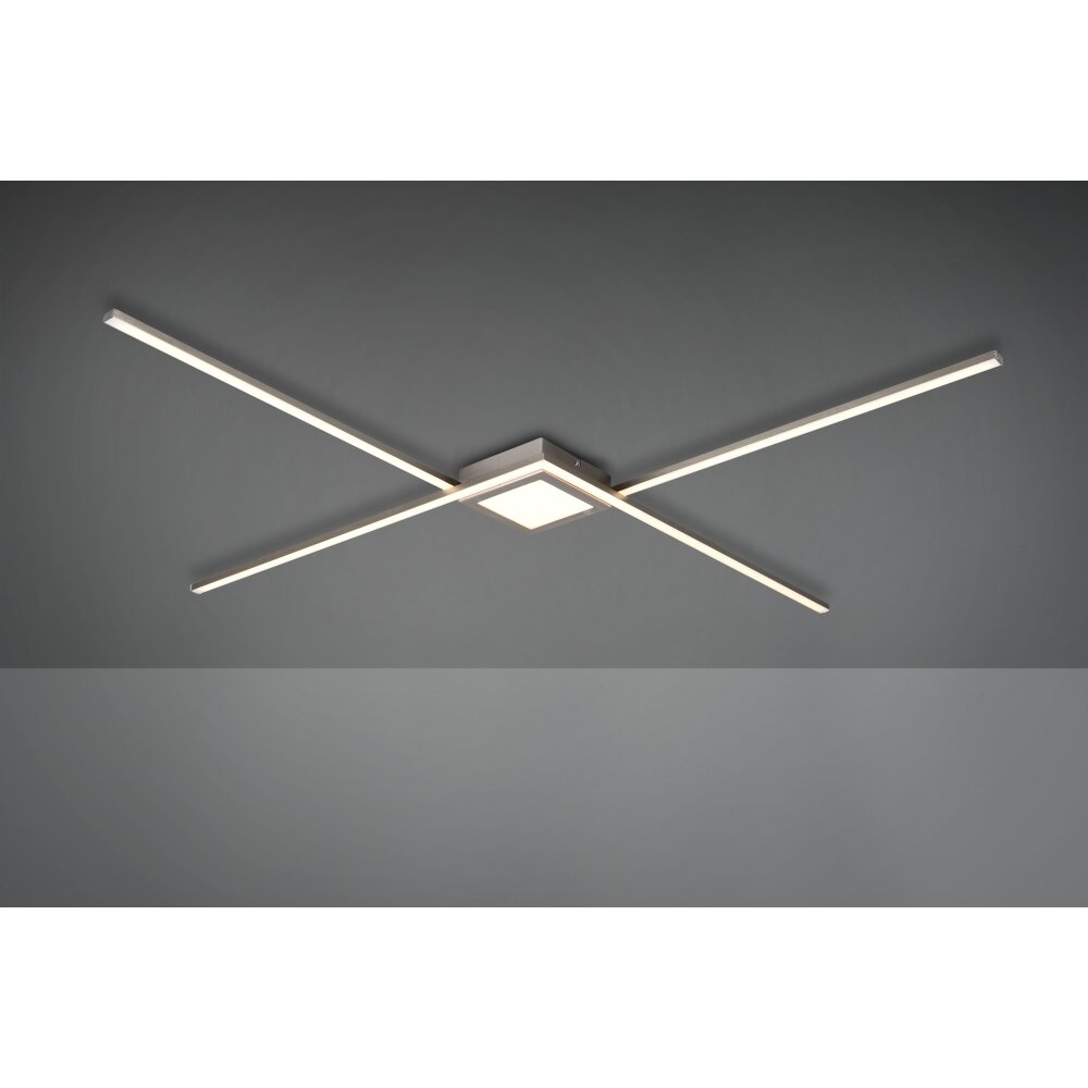 Trio Leuchten Oxford Deckenleuchte LED Nickel-Matt, 1-flammig main product photo